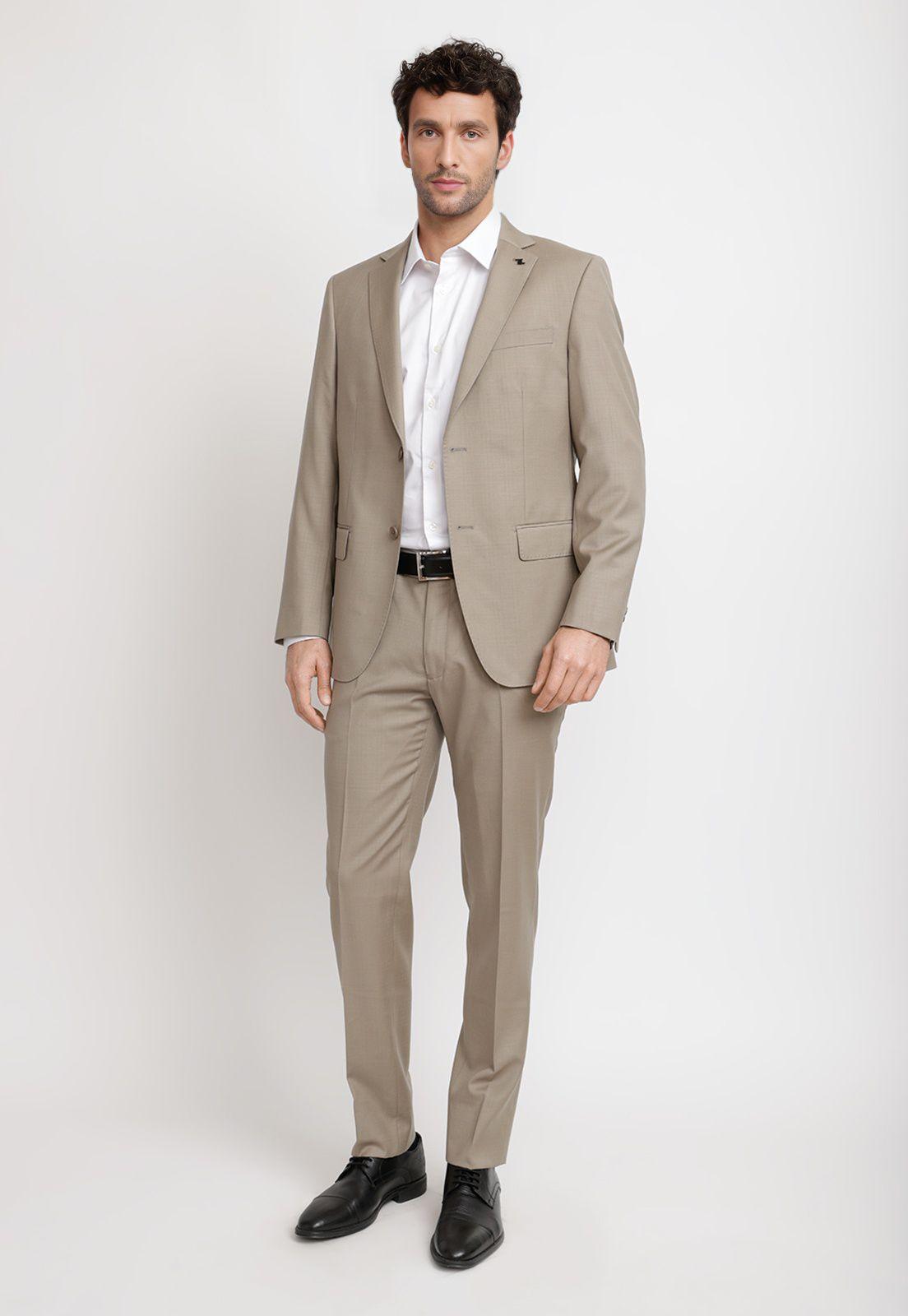 Chaqueta Hombre Formal Lana S100'S Mix&Color Khaki-3