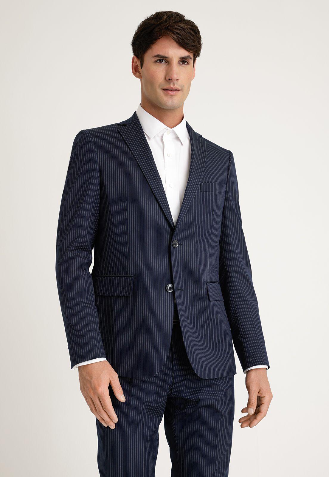 Chaqueta Hombre Traje Suit Separates Washable Navy-0