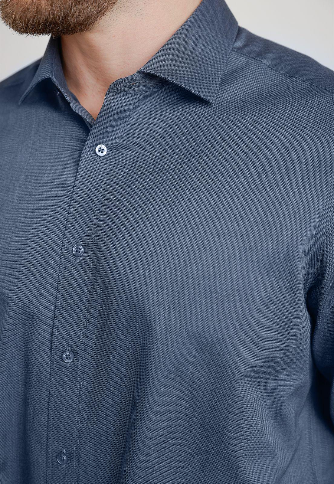Camisa Hombre Formal Classic Azul Marino-2