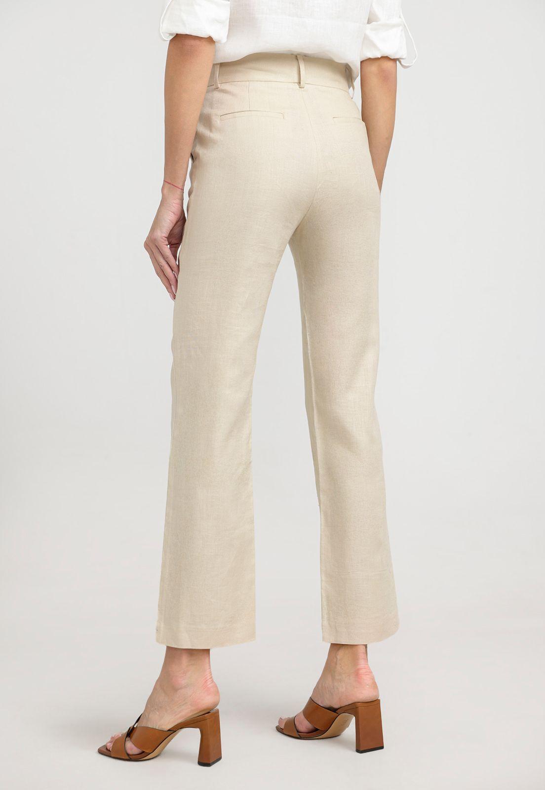 Pantalón Mujer Savanah Lino Beige-1