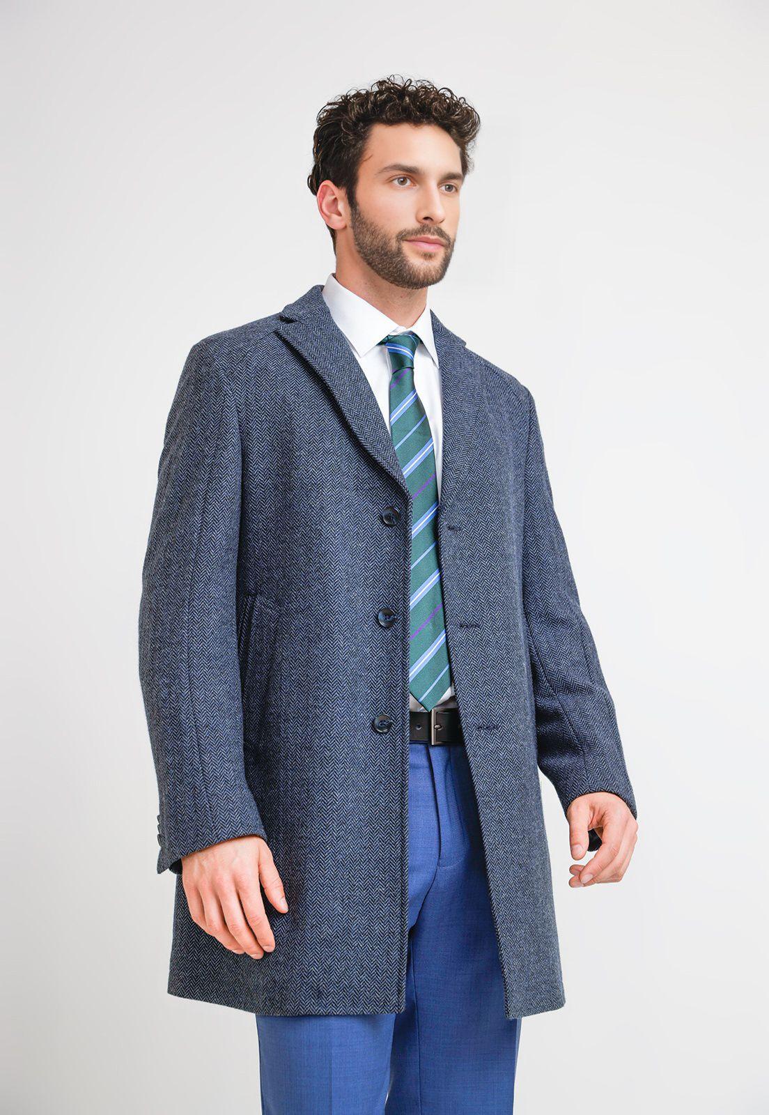 Abrigo Formal Hombre Classic Azul Marino-0