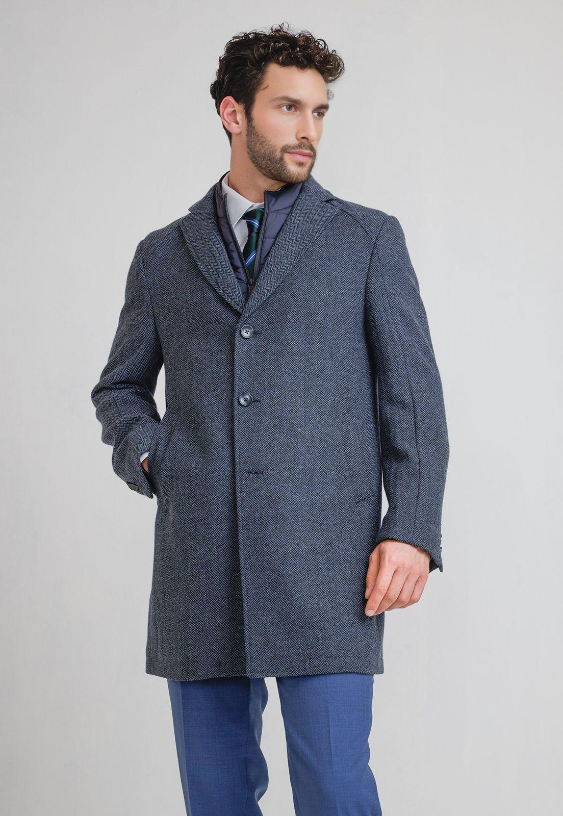 Abrigo Formal Hombre Classic Azul Marino-1