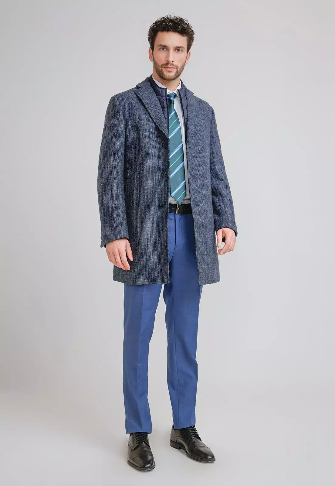Abrigo Formal Hombre Classic Azul Marino-3