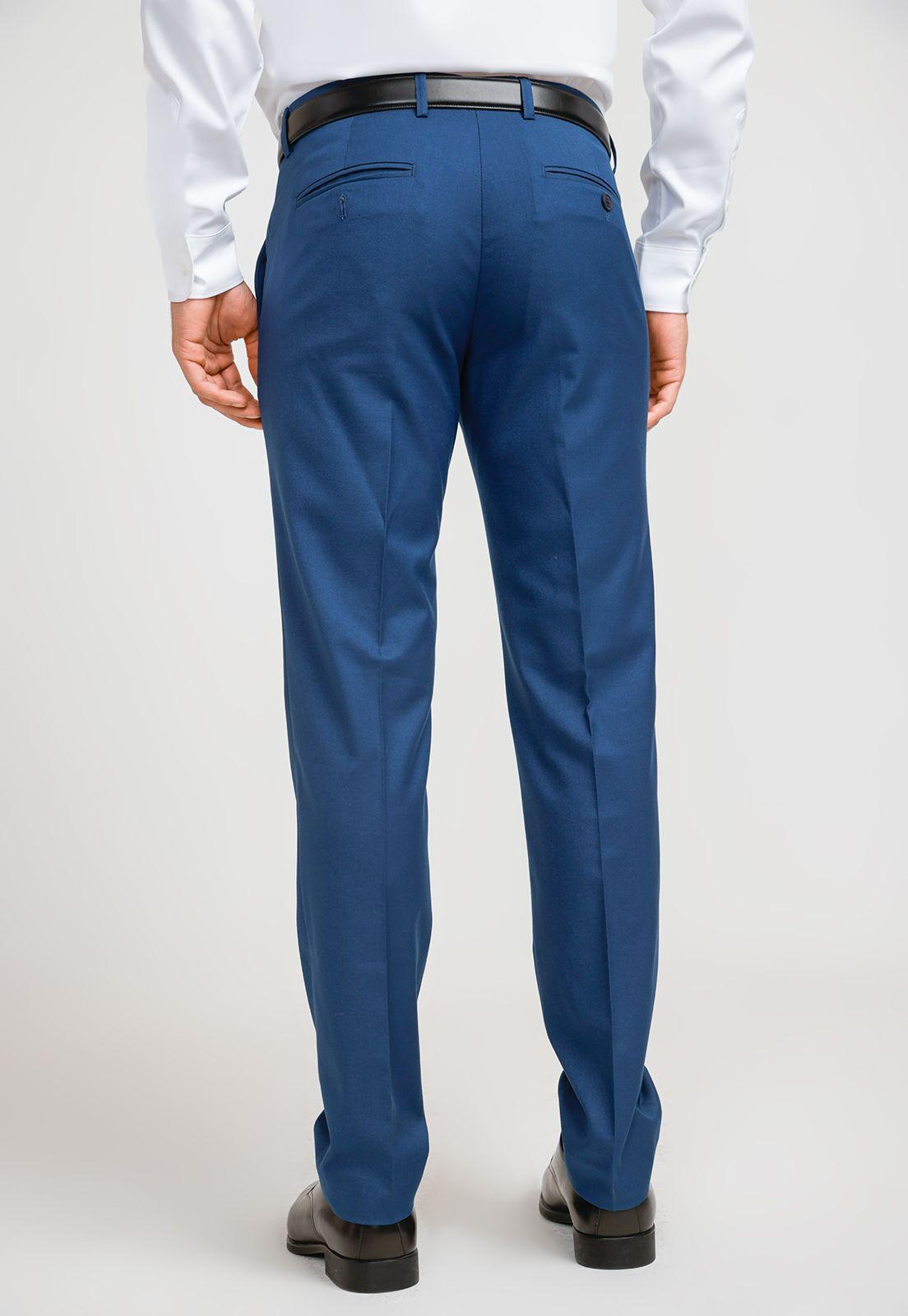 Pantalón Formal Hombre Azul-1