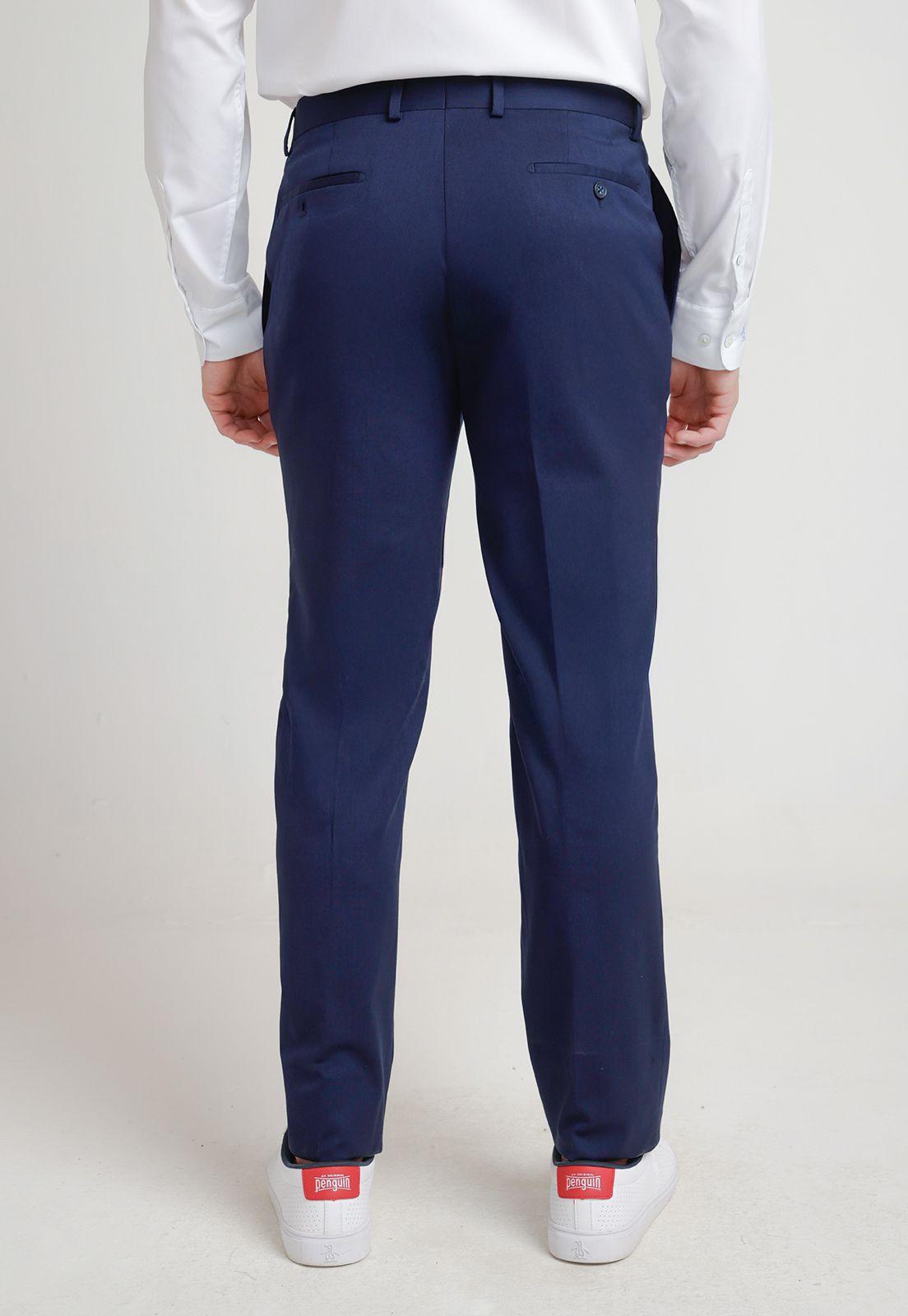 Pantalón Formal Hombre Azul-1