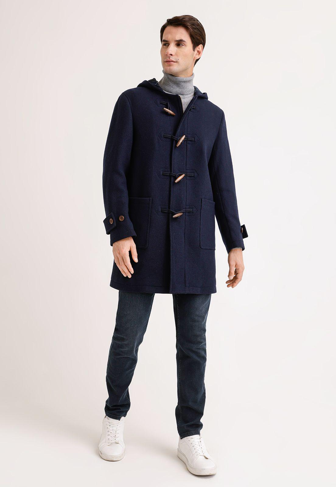 Montgomery Hombre Liso Lana Navy-3