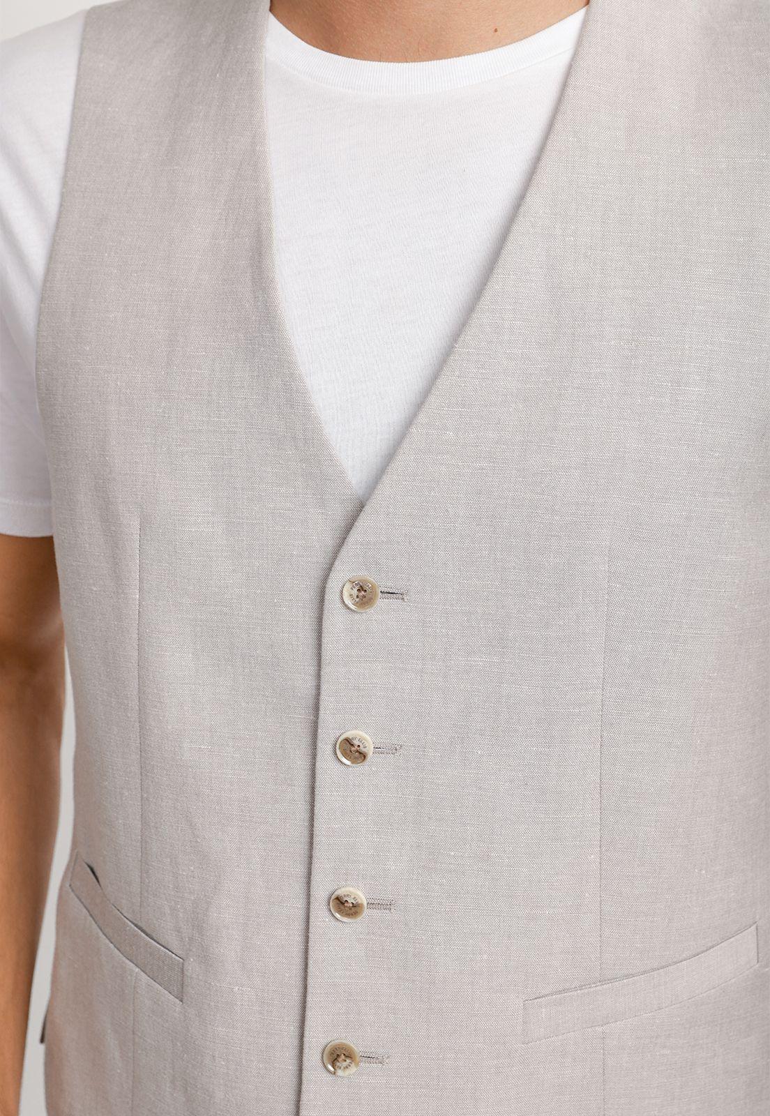 Gilet Hombre Lino Arena THE CASUAL LINEN VEST-2