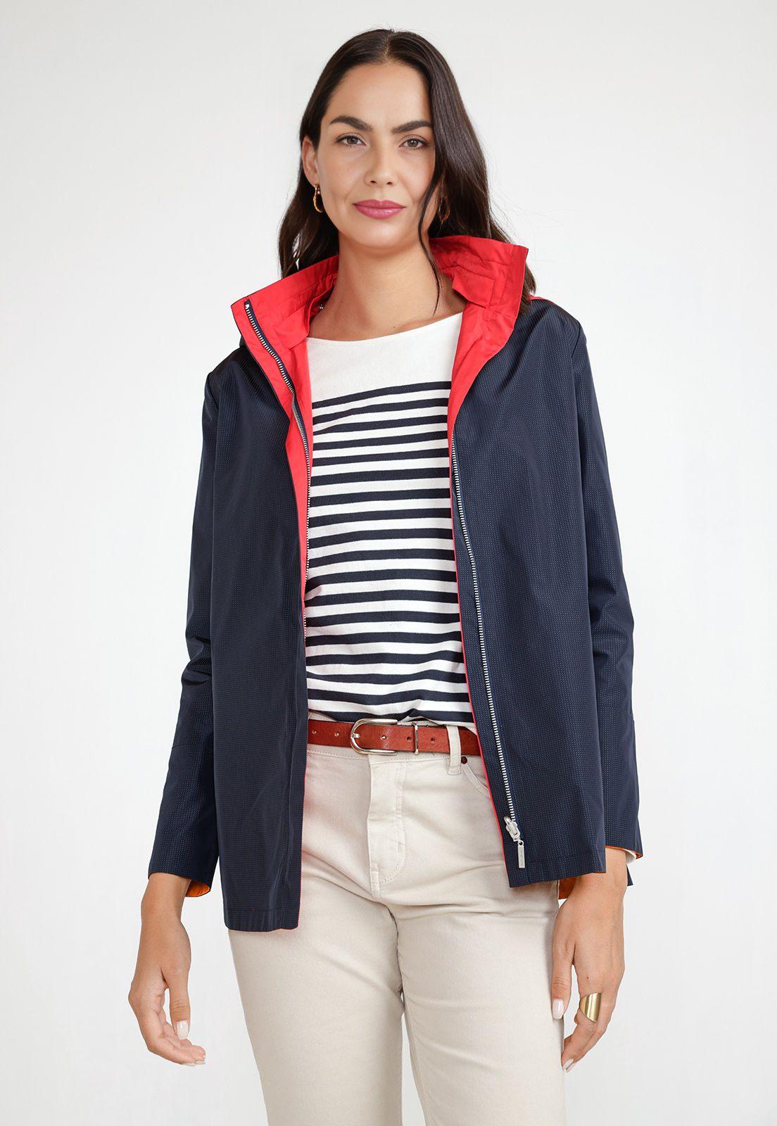 Chaqueta Mujer Reversible Eva Marino/Rojo-0