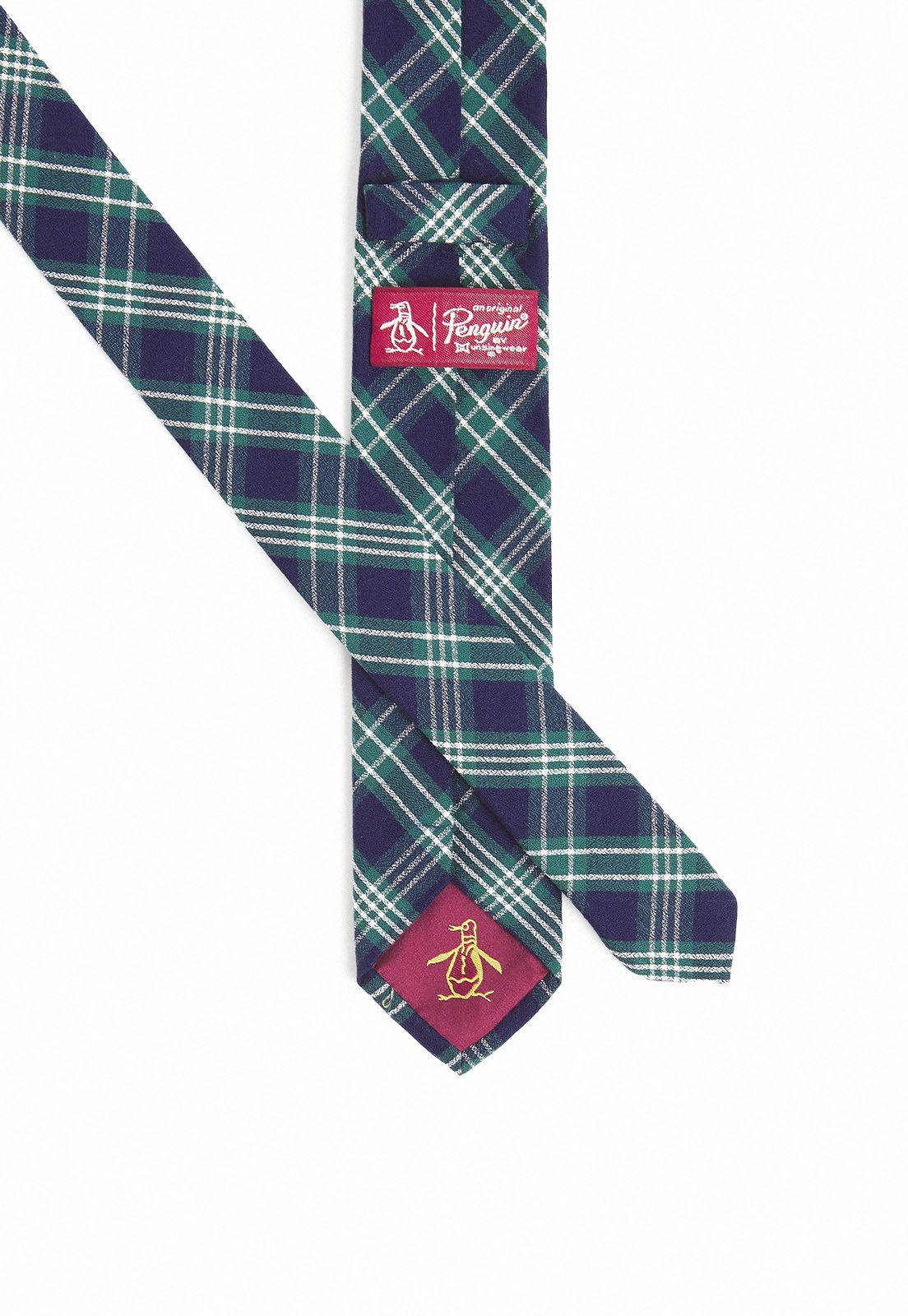 Corbata De Hombre Cuadros Navy-2
