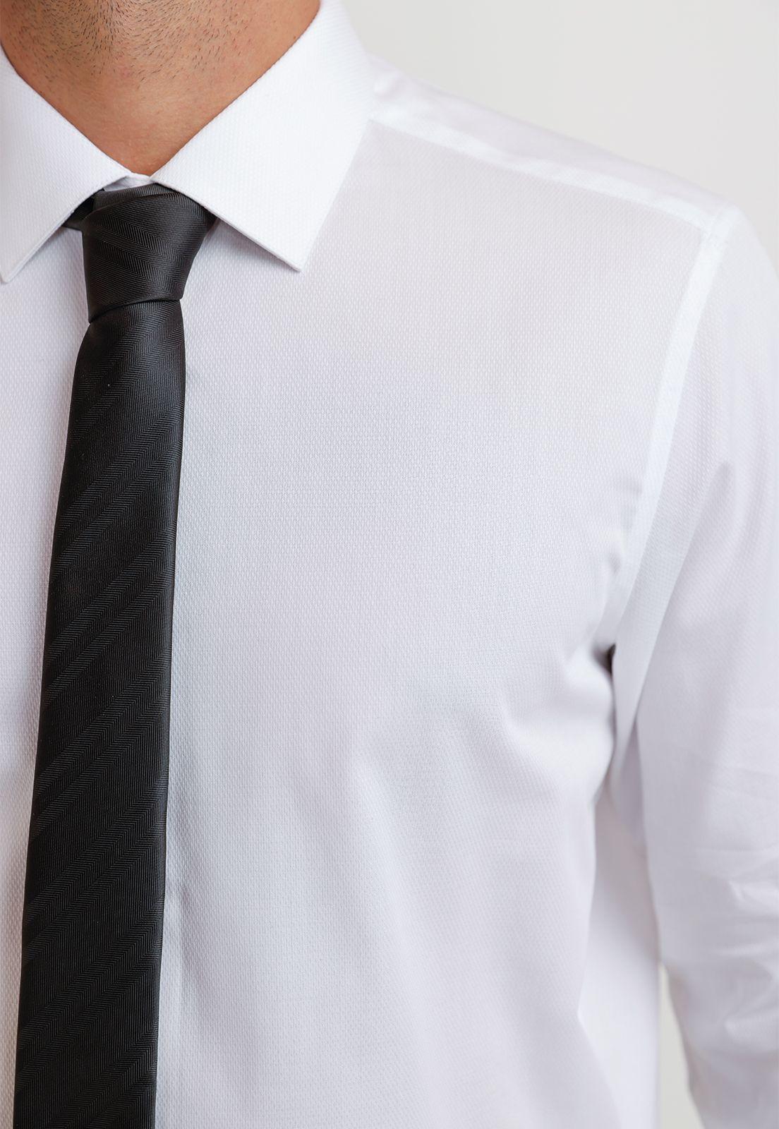 Camisa Hombre Formal Algodón Aniversario Blanco-2