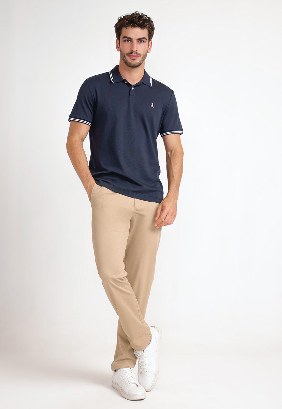 Polera Hombre Polo Navy-3