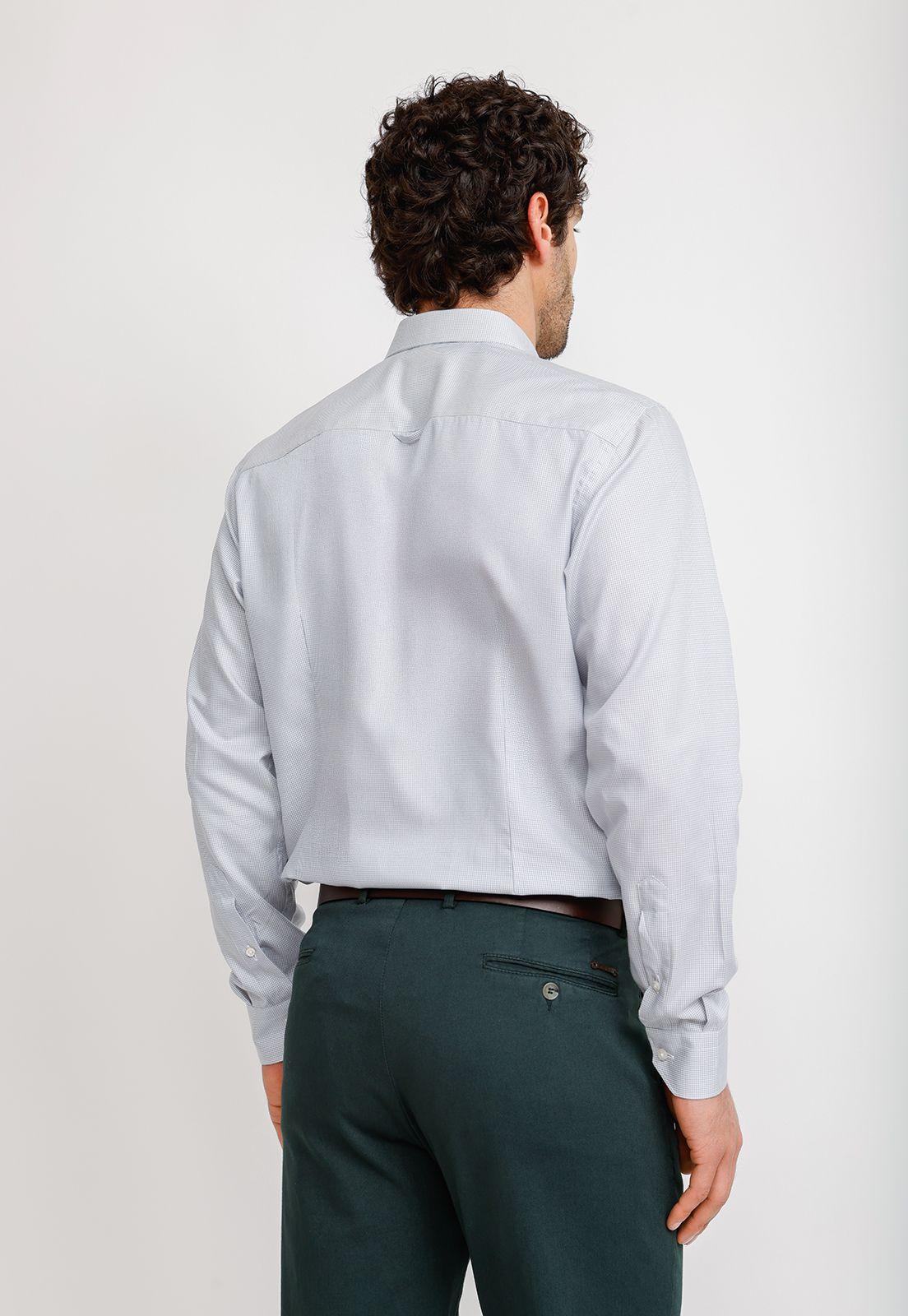 Camisa Pied De Poule Algodón Europe Lila-1