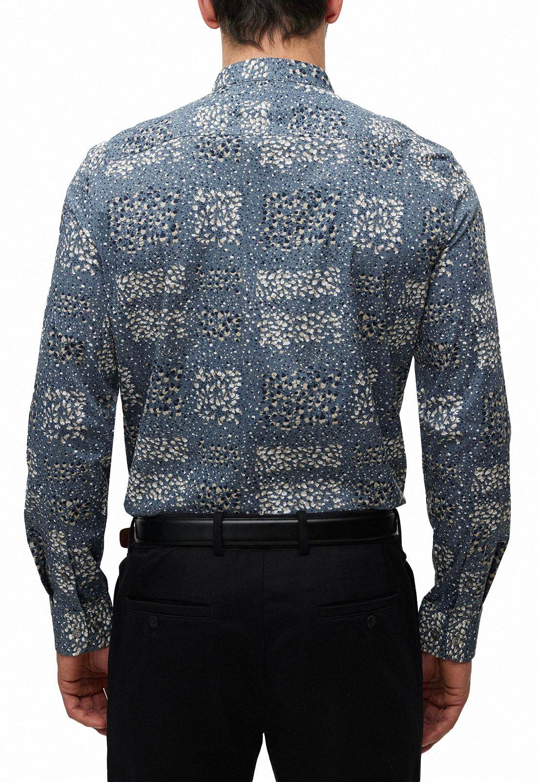 Camisa Casual Estampada Verde-1