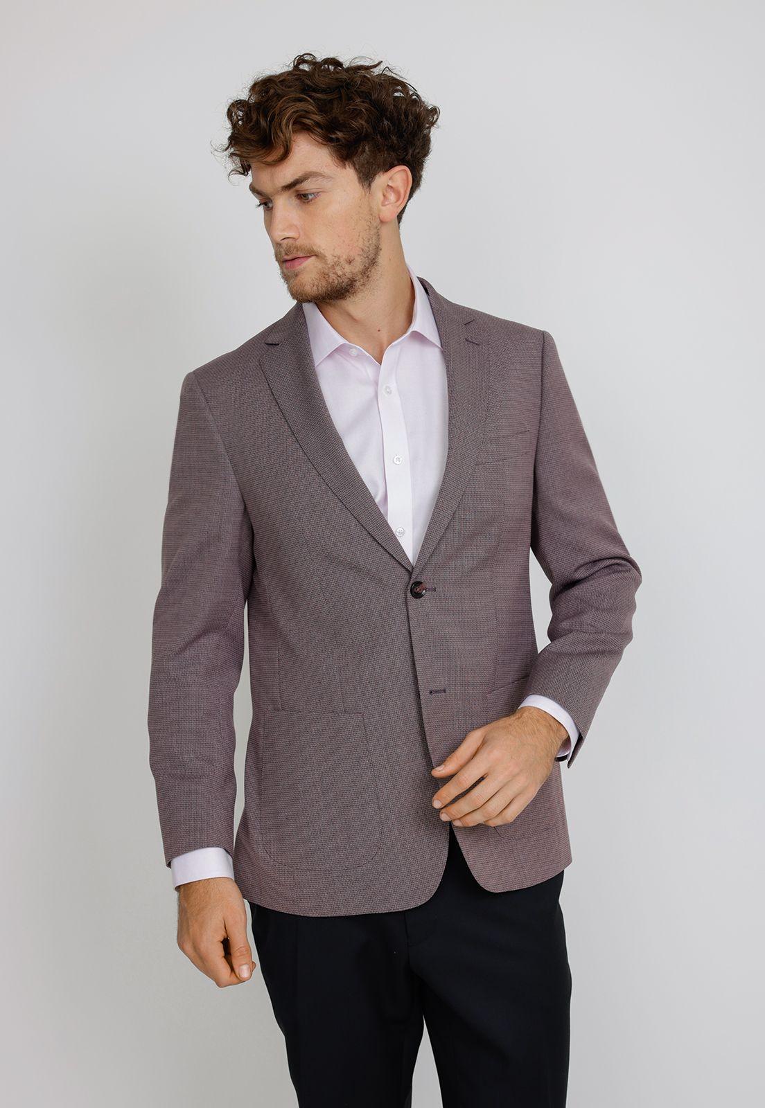 Chaqueta Formal Hombre Slim Fit Executive   Rosa Biontech (Repelente al Agua)-0