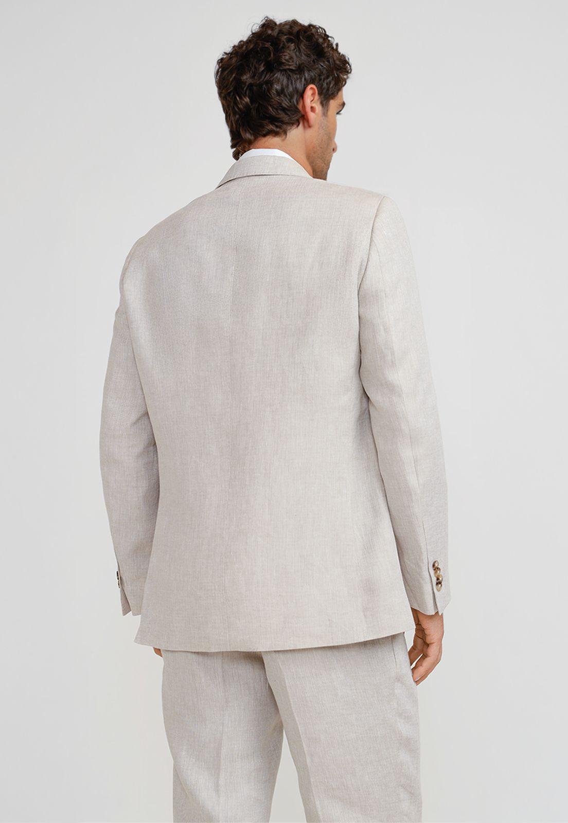 Chaqueta Hombre Formal Lino Mix&Color Beige-1