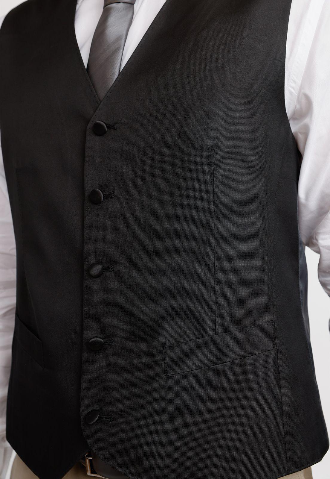 Gilet Hombre Formal Seda Gilet&Co Negro-2