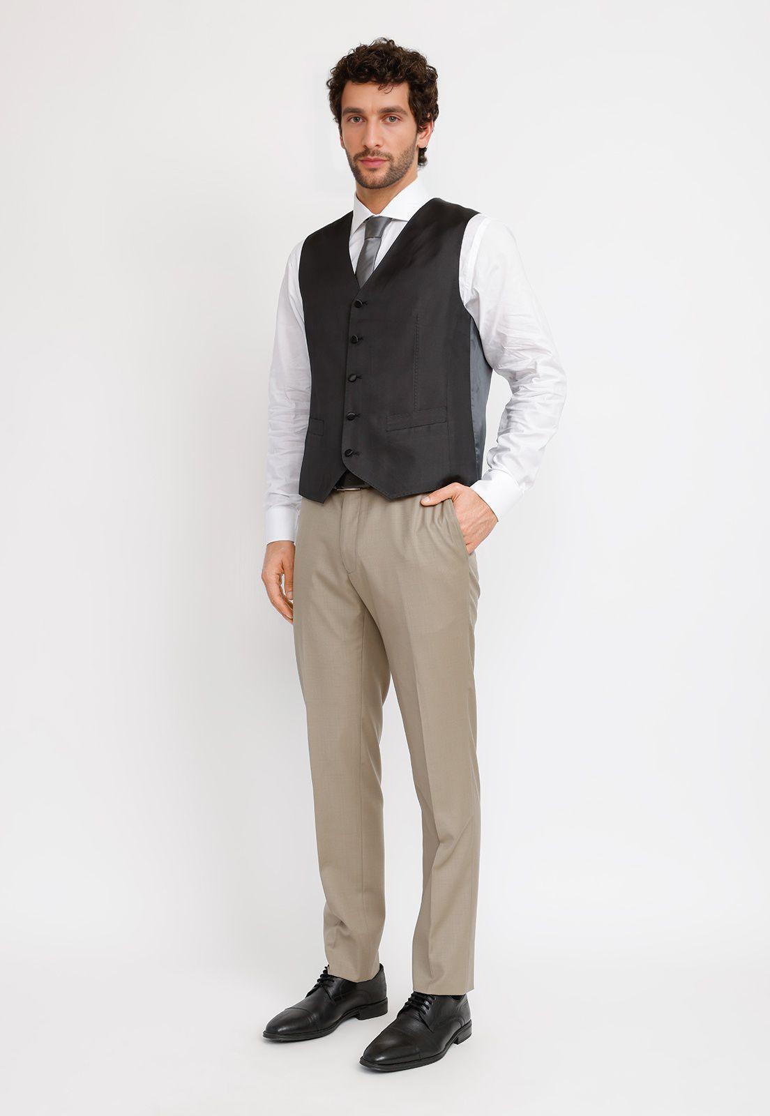 Gilet Hombre Formal Seda Gilet&Co Negro-3