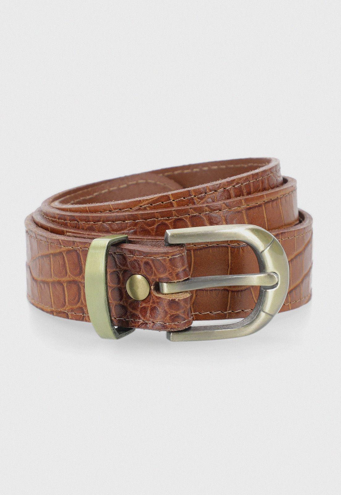 Cinturón De Mujer Modelo Can24-006 Color Camel-0