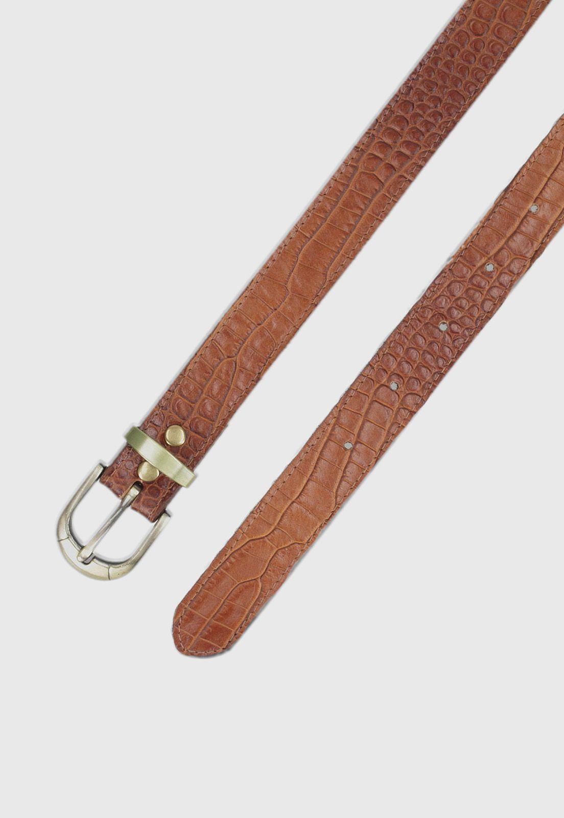 Cinturón De Mujer Modelo Can24-006 Color Camel-1