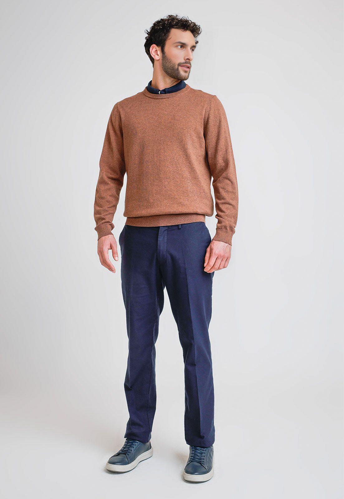 Sweater Hombre Cuello C Phelps Terracota-3