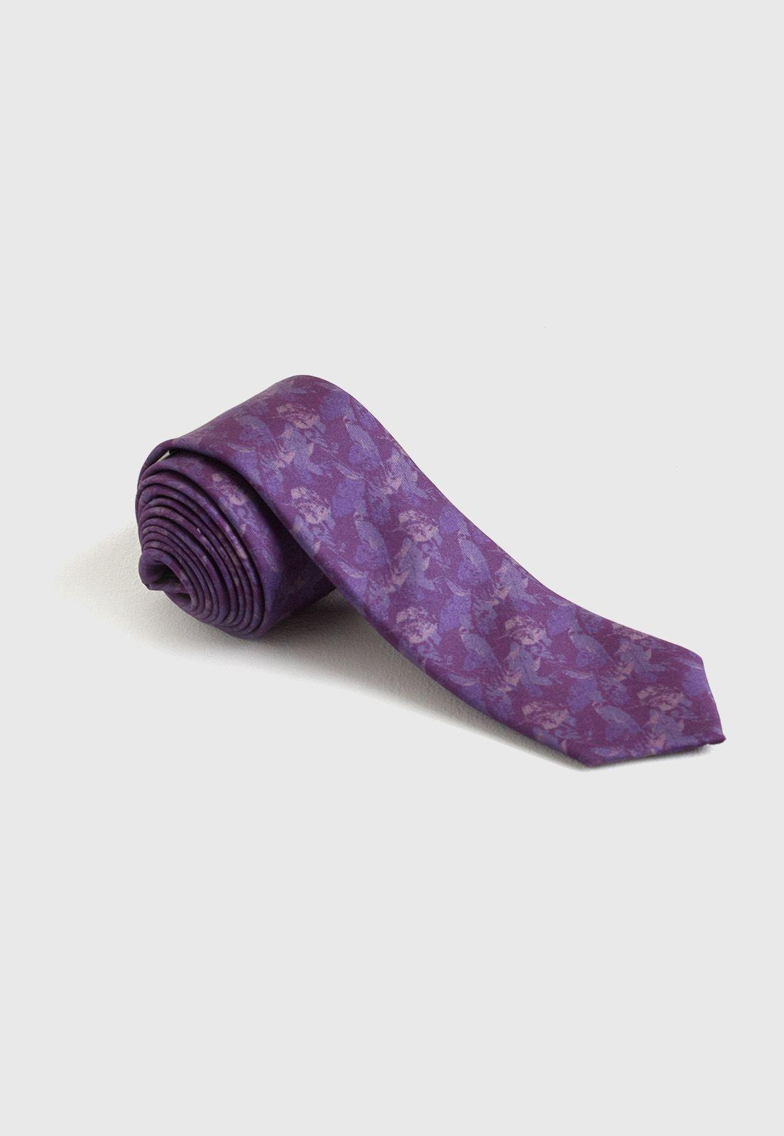 Corbata fantasía morada-0