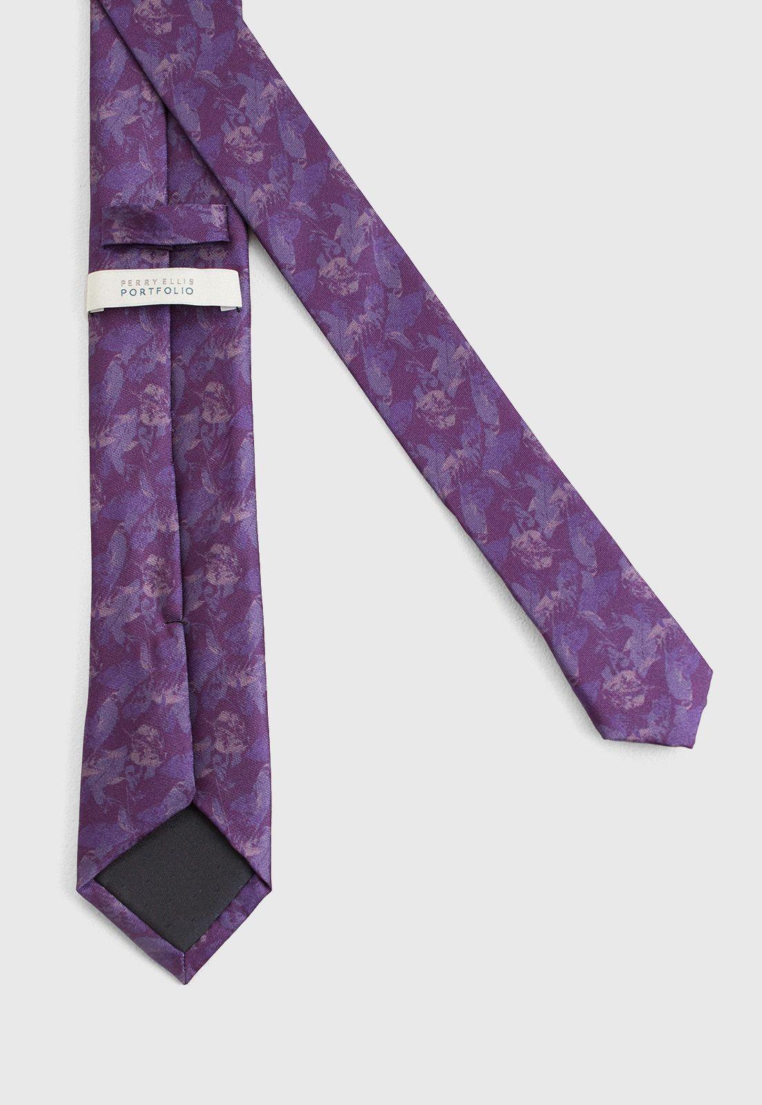 Corbata fantasía morada-2