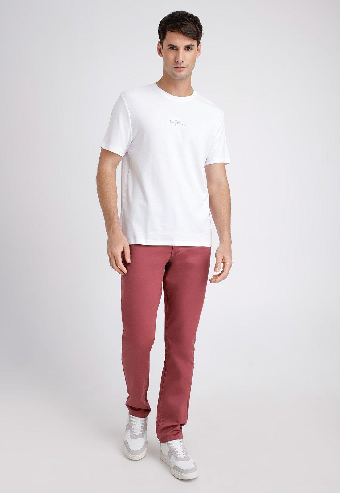 Polera Hombre Manga Corta Con Logo Blanco-3