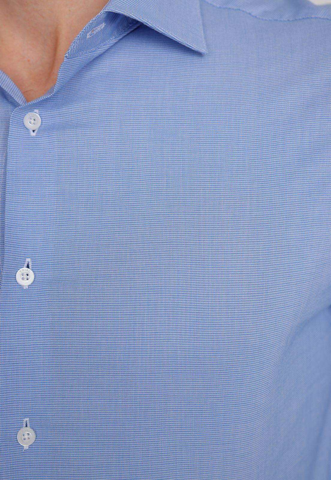 Camisa hombre formal microdiseño azul-2