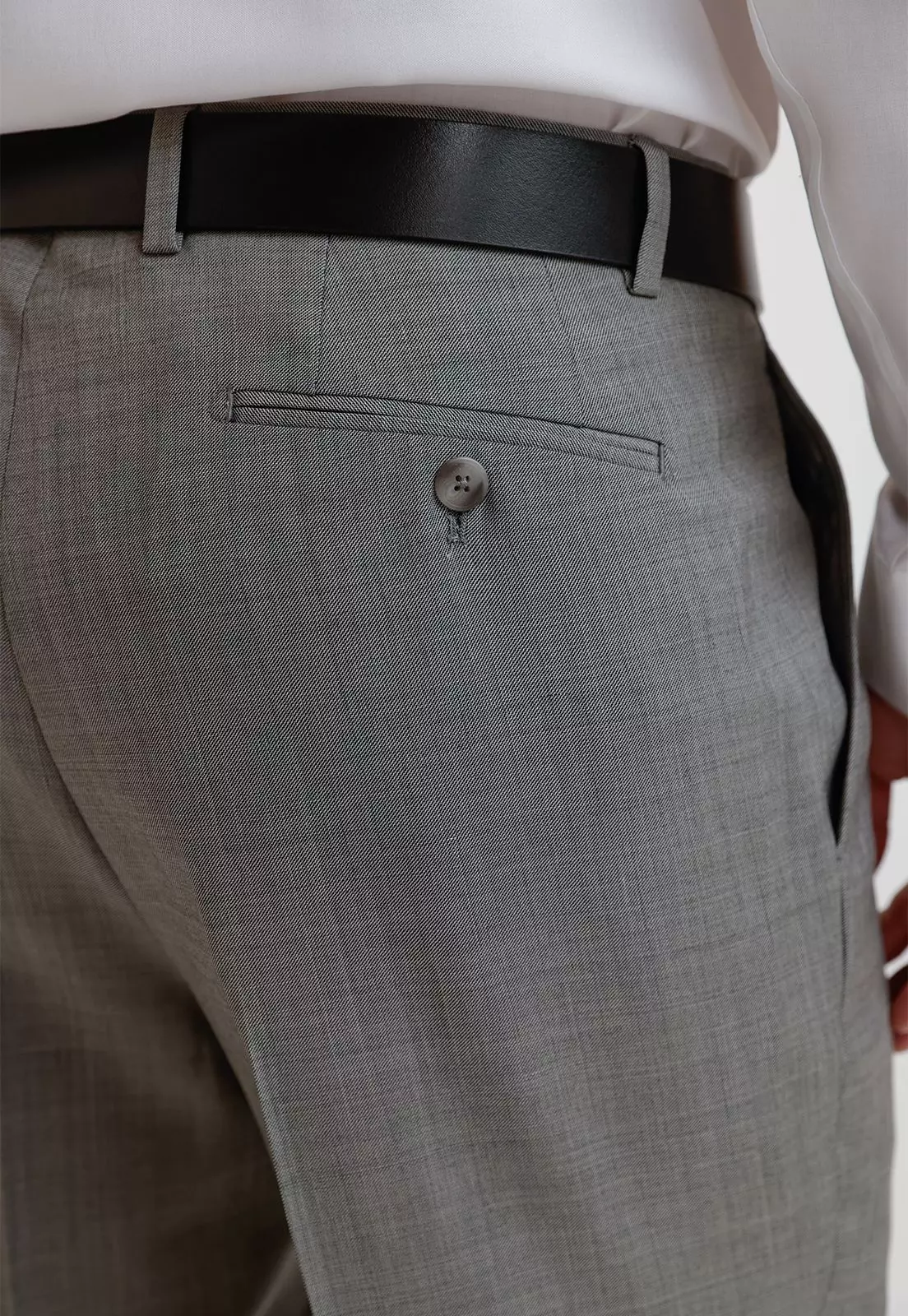 Pantalón Hombre Formal Lana S100'S Mix&Color Gris-2