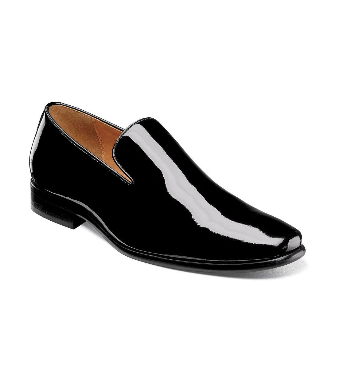Mocasines Formal Postino Plain Toe Slip Negro-0