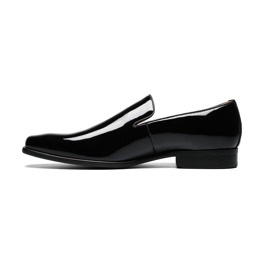 Mocasines Formal Postino Plain Toe Slip Negro-4