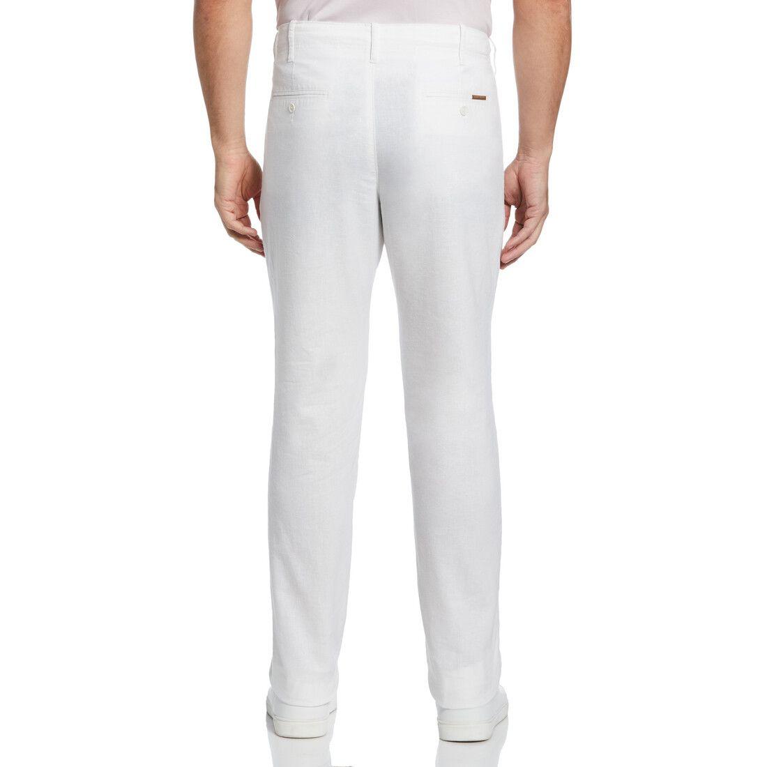 Pantalón Hombre Casual Stretch Blanco-1