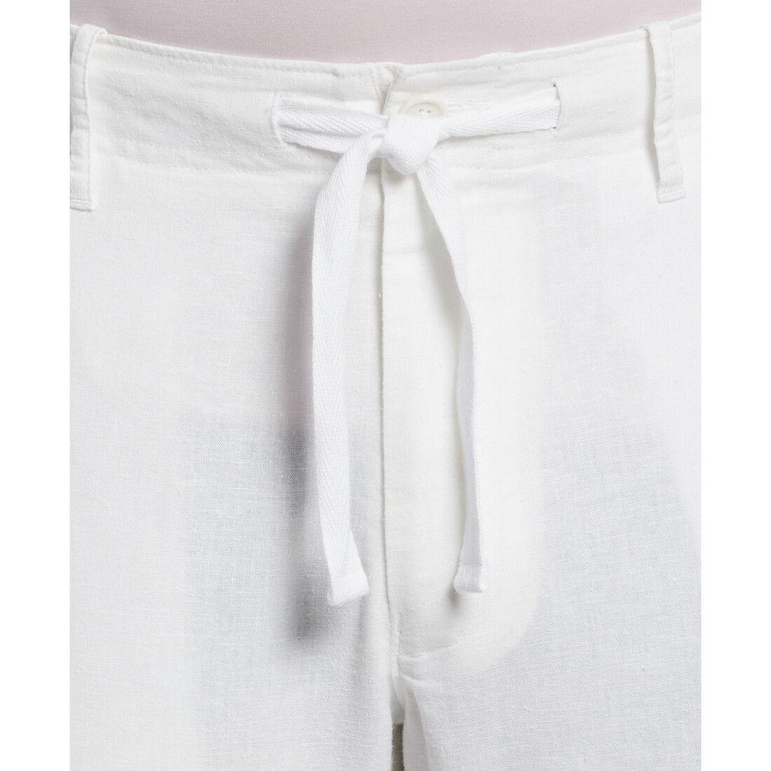 Pantalón Hombre Casual Stretch Blanco-2
