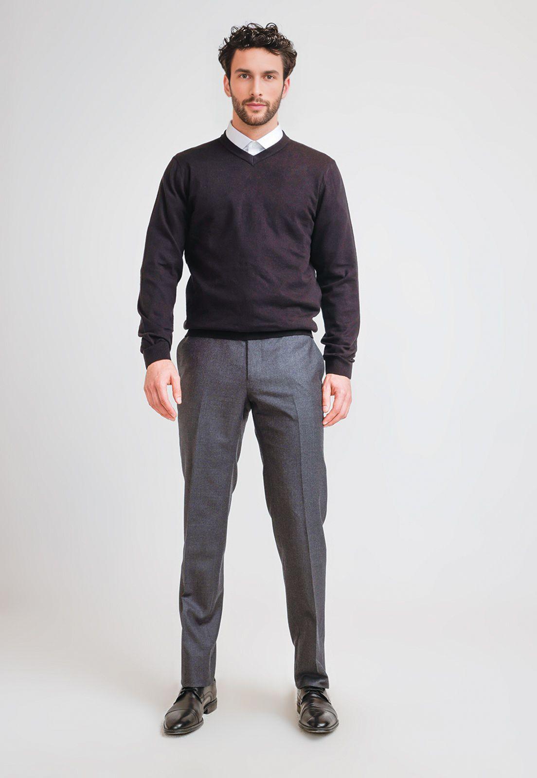 Pantalón Hombre Formal Flannel Marengo-3