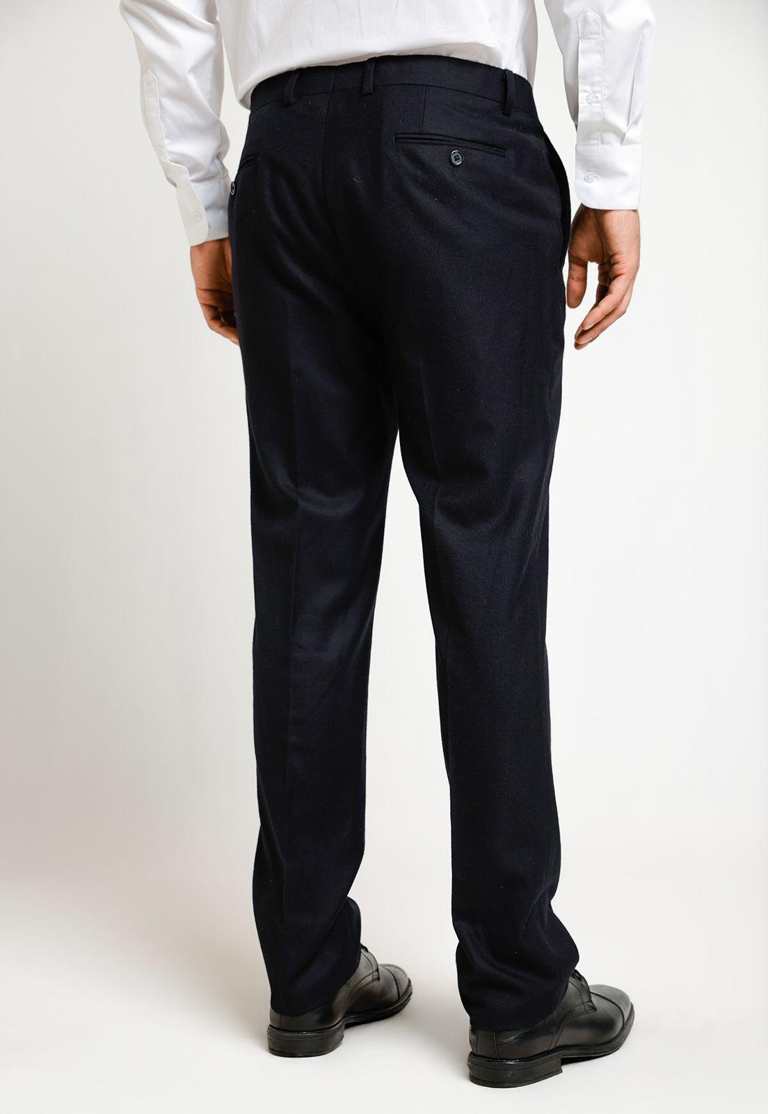 Pantalón Hombre Formal Flannel Negro-1