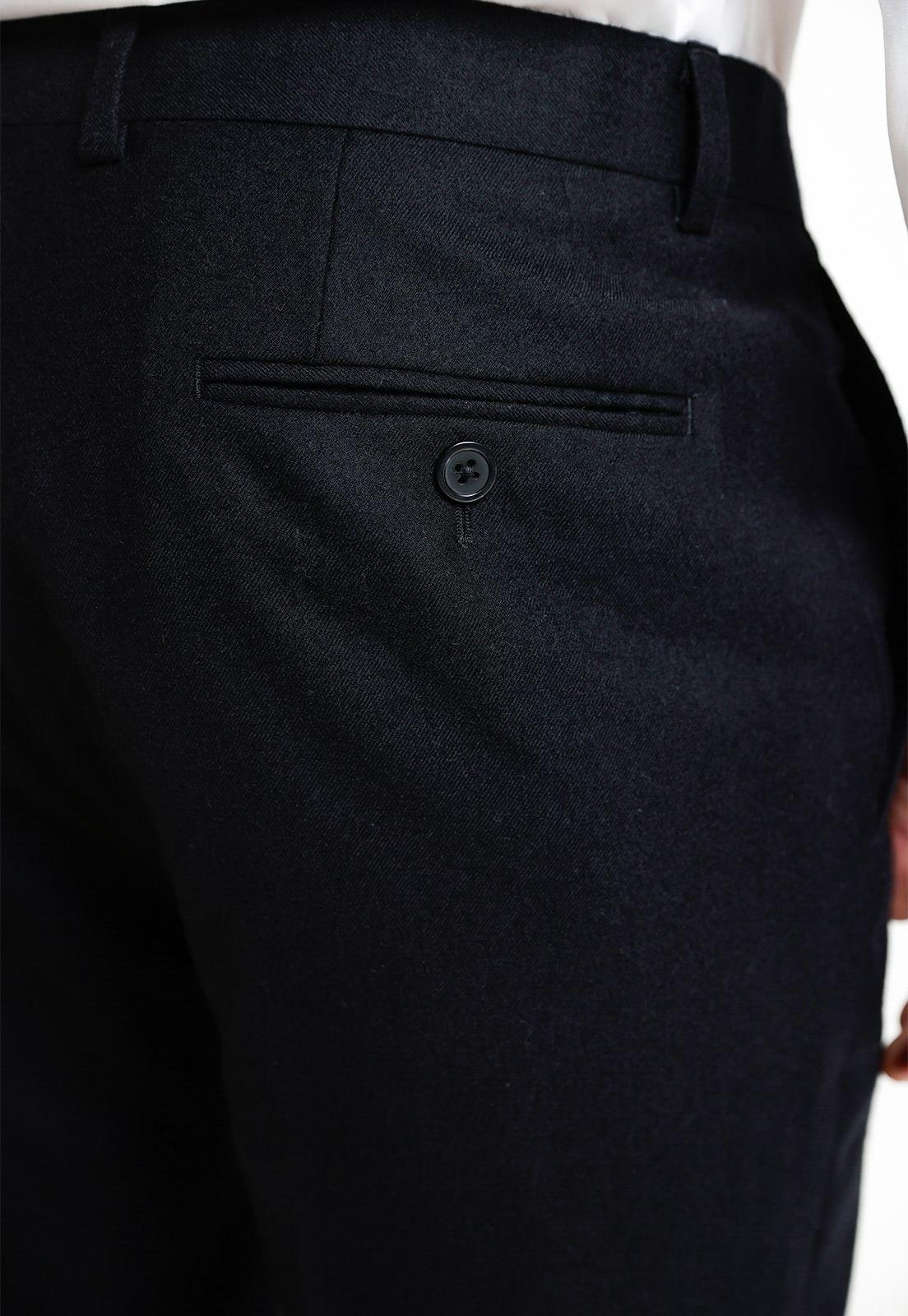 Pantalón Hombre Formal Flannel Negro-2