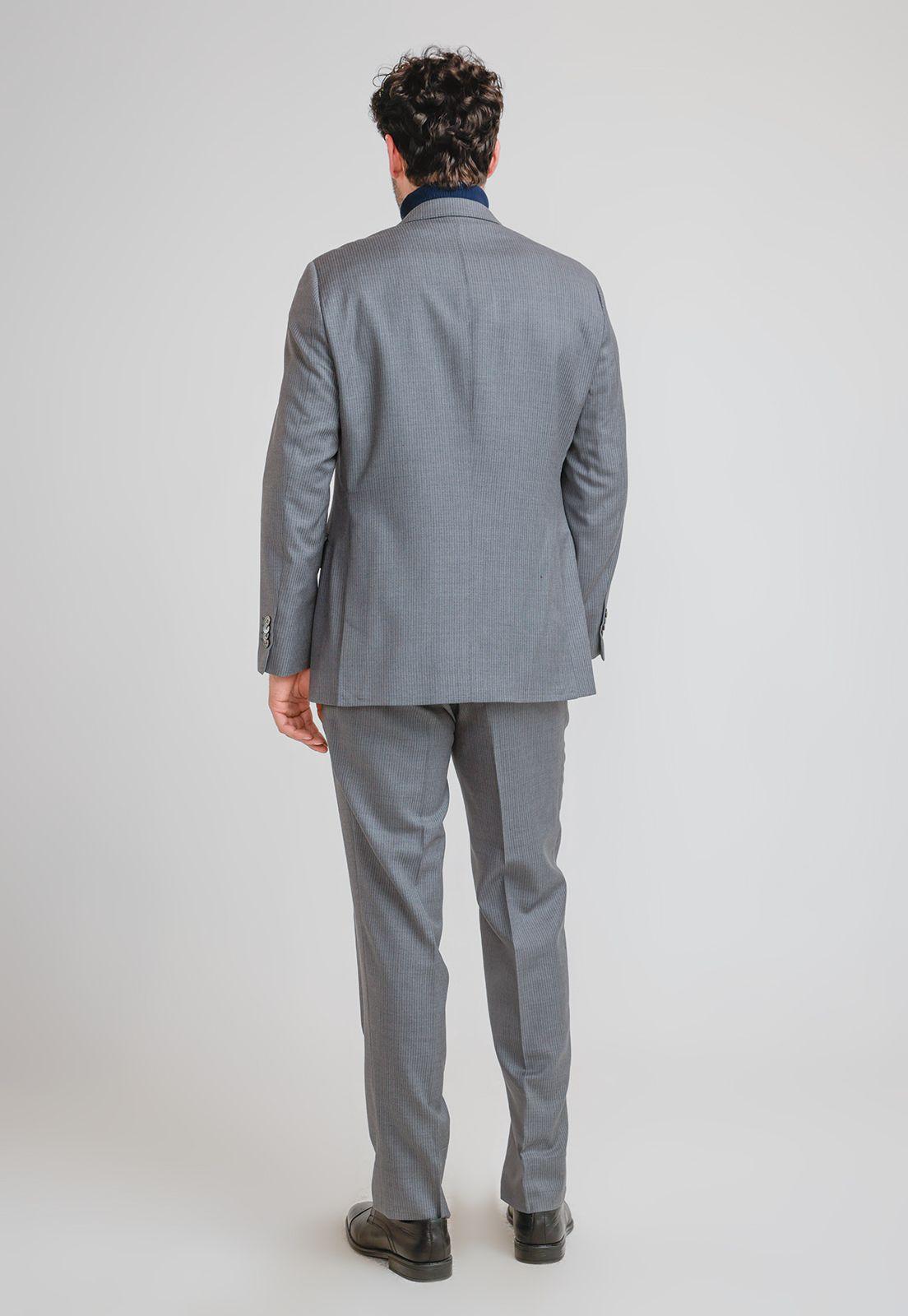 Traje Hombre Formal Lana S120'S Sartorial Gris-1
