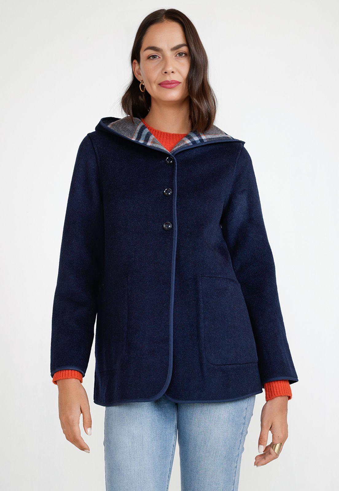 Chaquetón Mujer Anele Azul-0