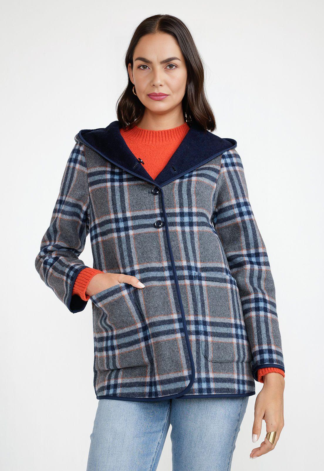 Chaquetón Mujer Anele Azul-1
