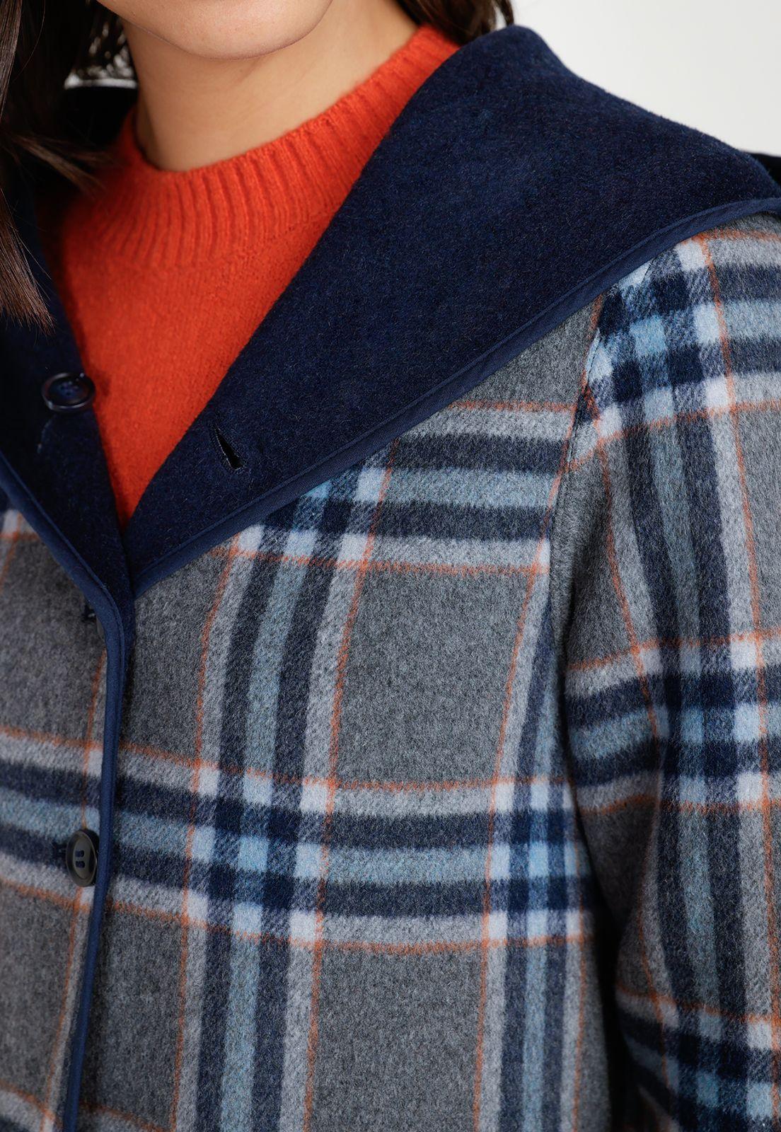 Chaquetón Mujer Anele Azul-5