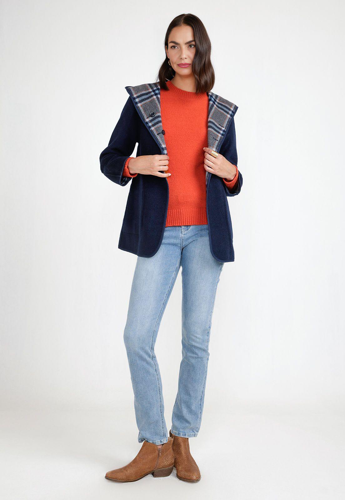 Chaquetón Mujer Anele Azul-6