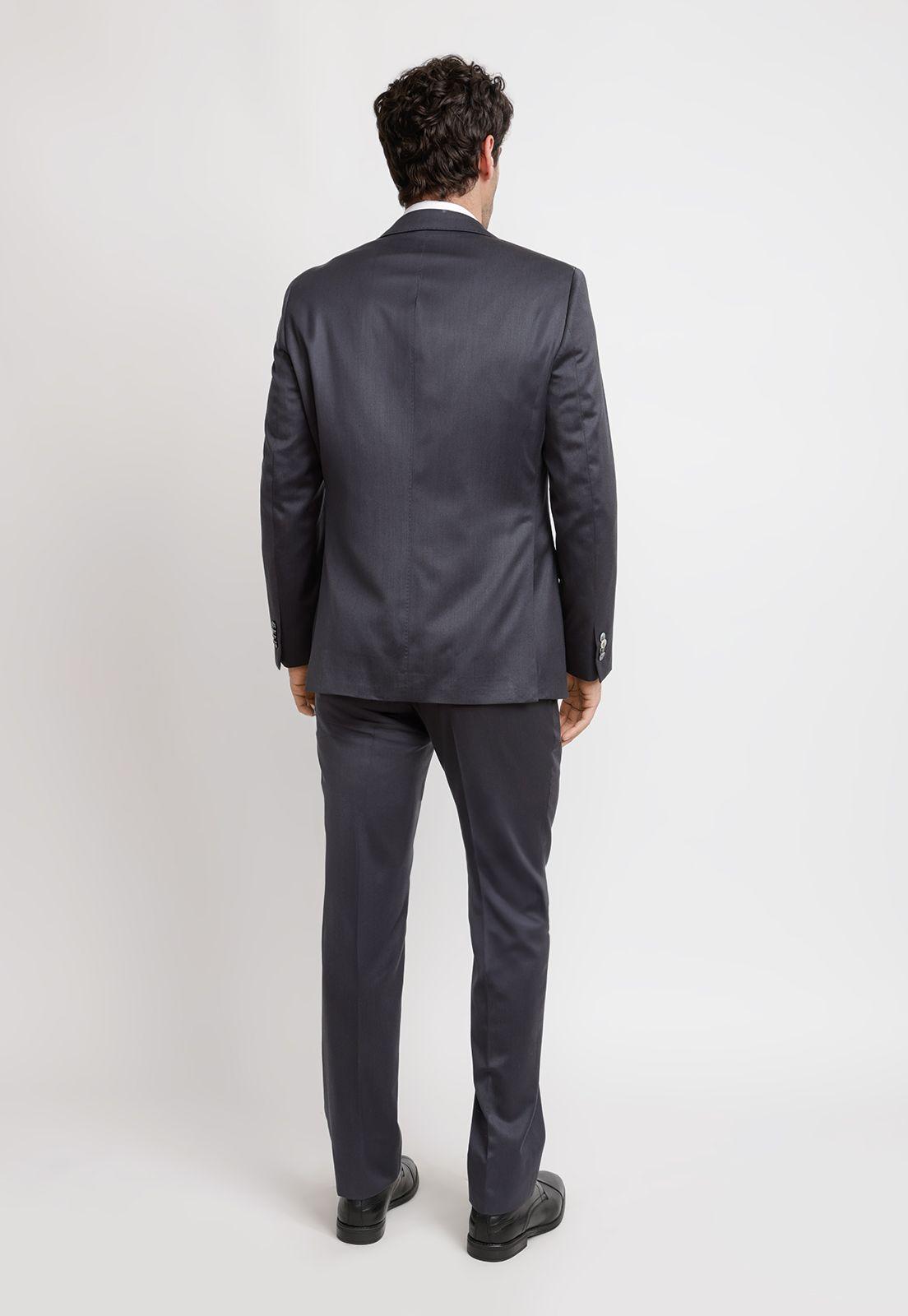Traje Hombre Formal Lana S160'S Emerald Gris-1