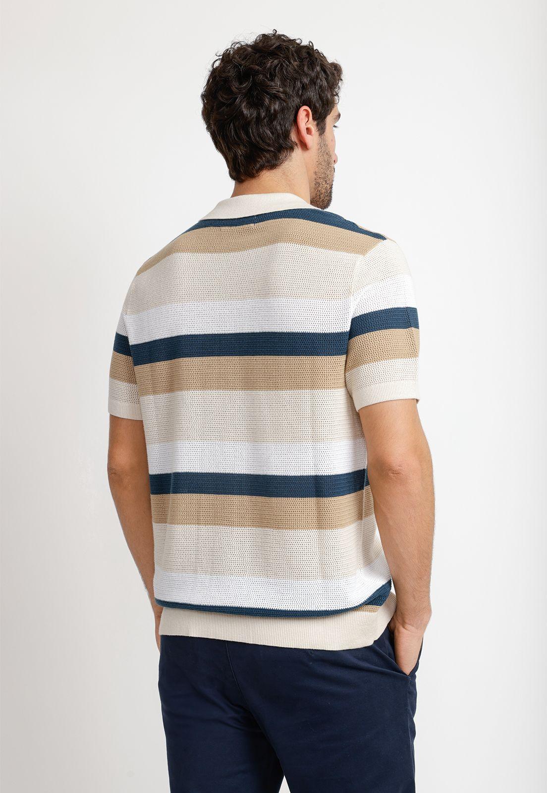 Camisa Hombre Manga Corta Crudo-1