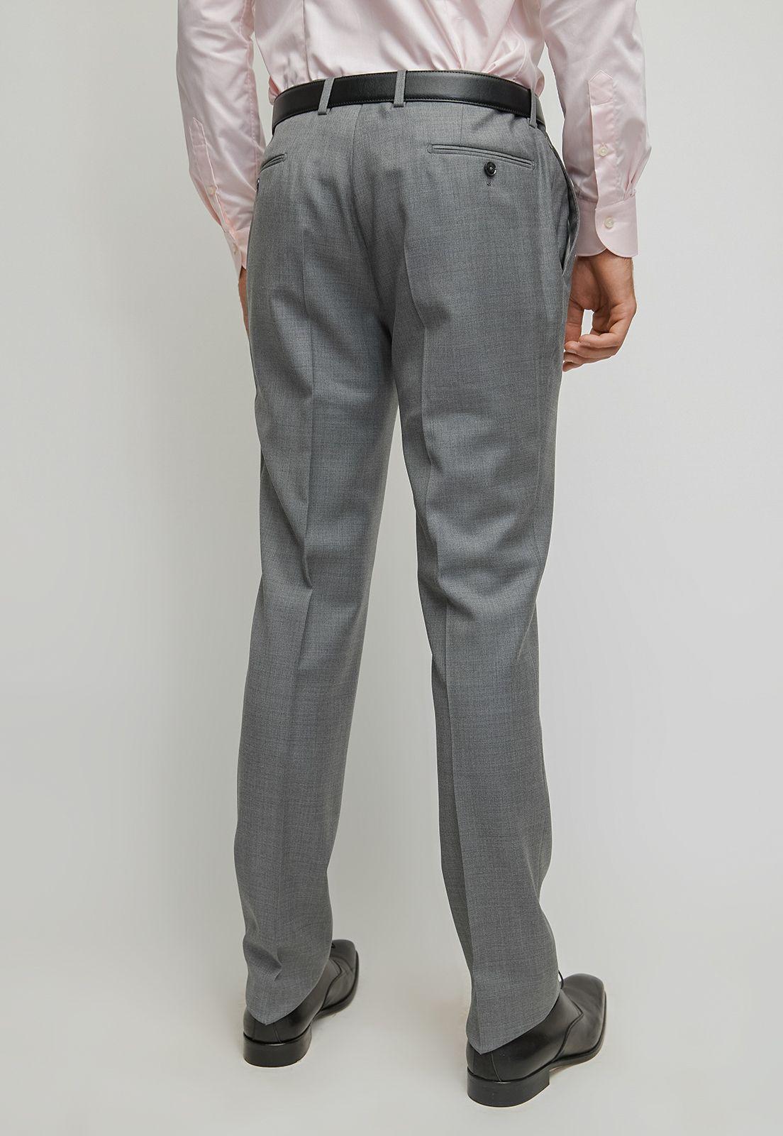 Pantalón Travel gris liso  (Libre de Arrugas)-1