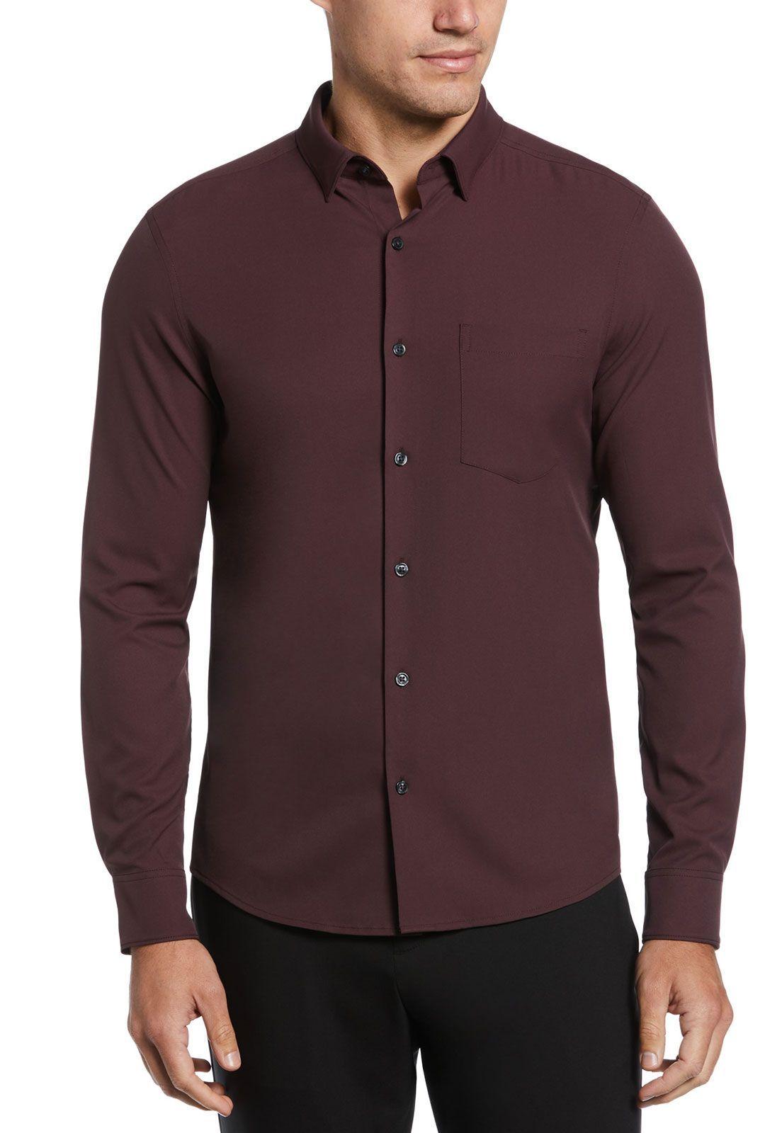 Camisa Casual Total Stretch Burdeo-0