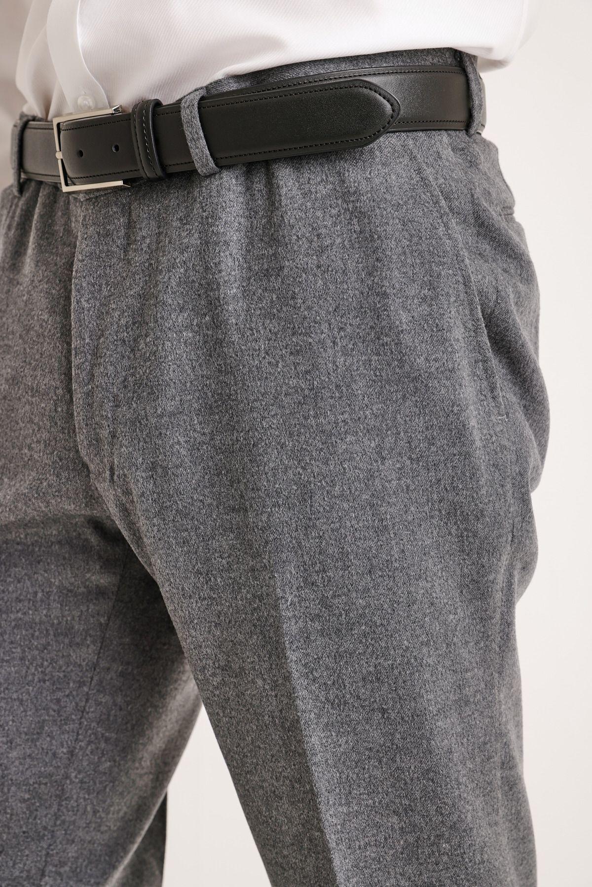 Pantalón Formal Hombre franela gris-2