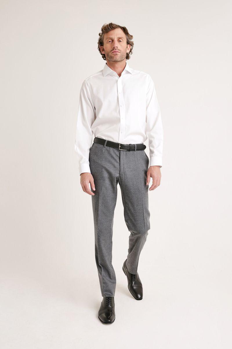 Pantalón Formal Hombre franela gris-3