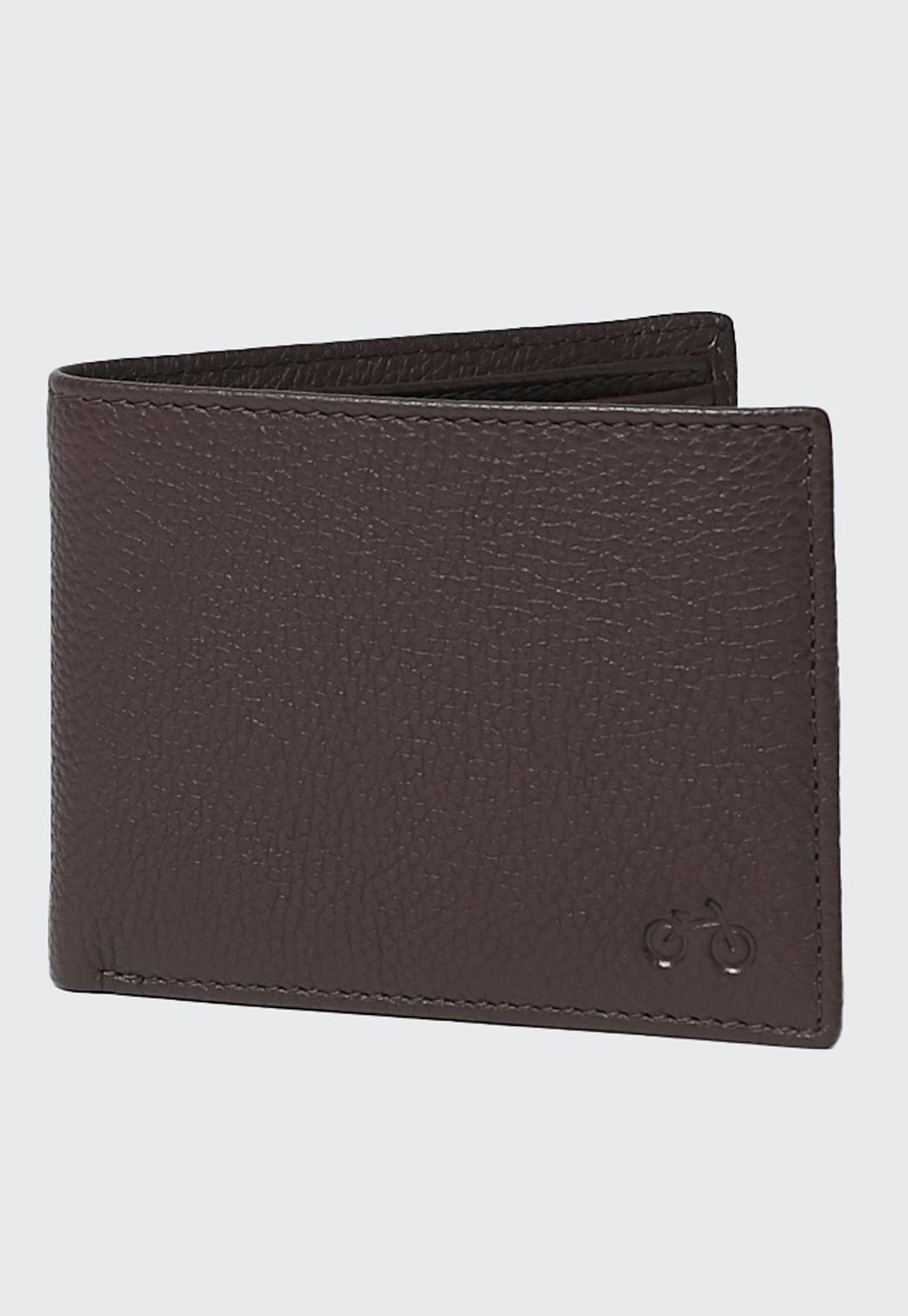 Billetera de Cuero Café-0