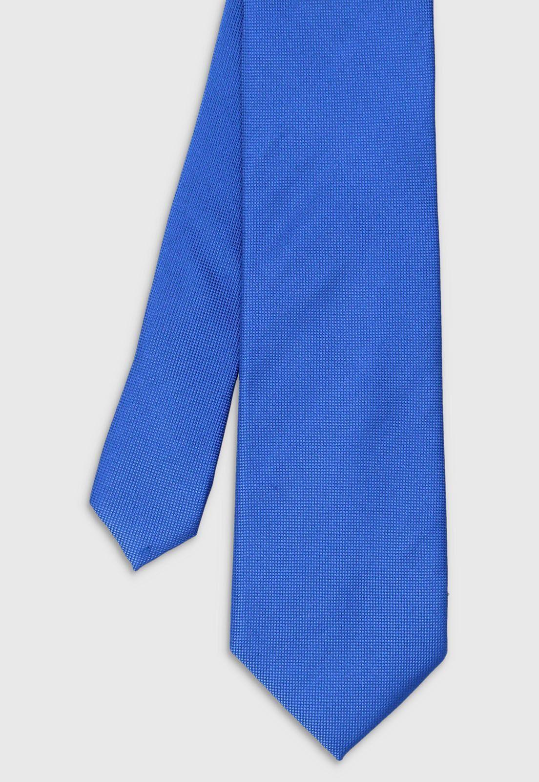 Corbata Formal Jacquard azulino-0