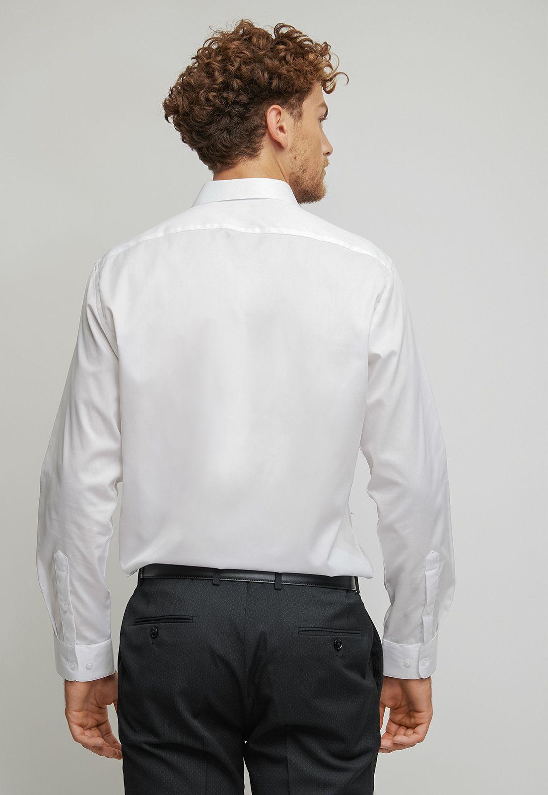 Camisa formal manga larga blanco Easy care (cuidado fácil)-1